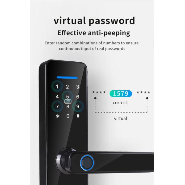S811 Wifi Lock Tuya Zigbee TTlock Биометрический отпечаток пальцев Умный цифровой дверной замок