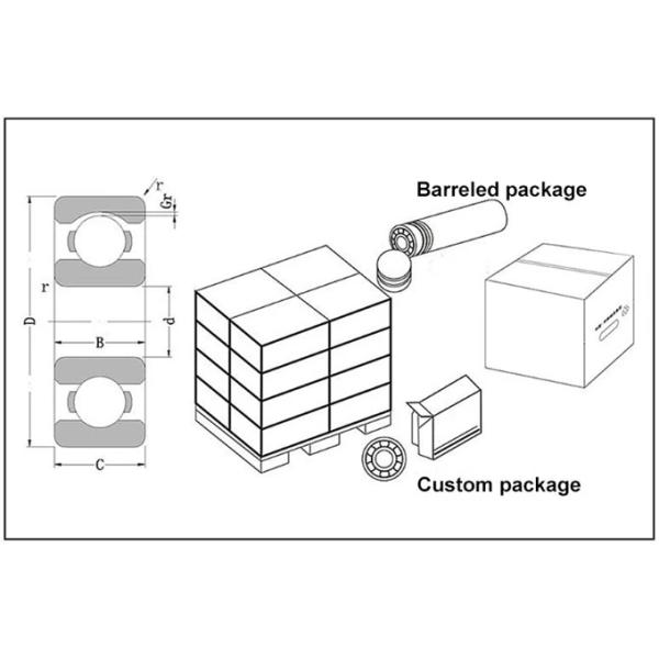 6202 2ZZ Deep Groove Ball Bearings Double Shielded Chrome Steel Bearings