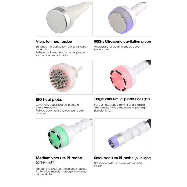 RF BIO Body Shaping Machine 6 In 1 80k Cavitation Slimming Machine