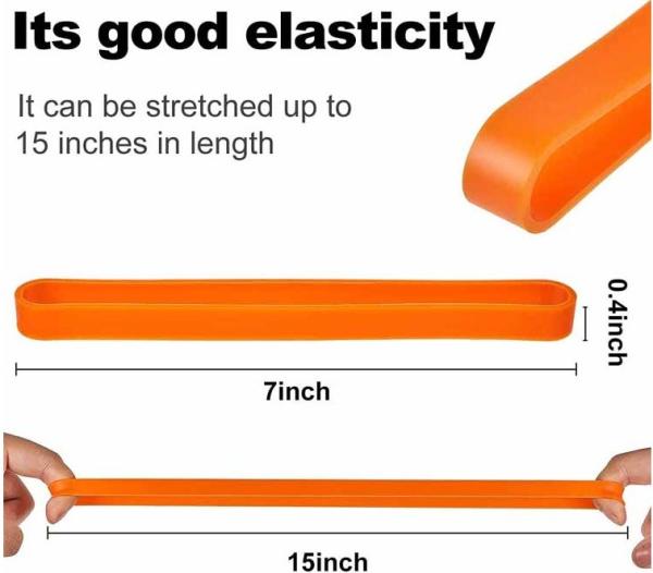 Elastic Silicone Rubber Winding Belt for Lunch Box Colorful Cutting Service Binding