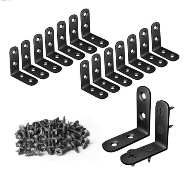 En acier au carbone en forme de L, support d'angle de montage en tôle