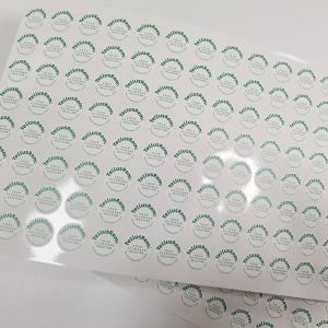 A placa imprimiu o papel esparadrapo da etiqueta da casca de ovo das anti