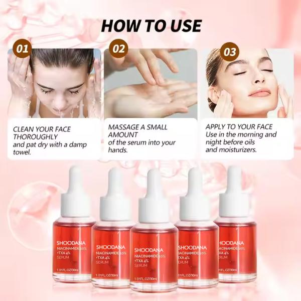 10% Niacinamide & 4% Tranexamic Acid Serum OEM Skincare ISO Approval