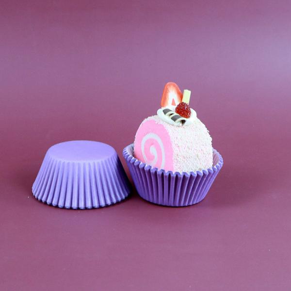 50Pcs/Set Panttern Violet Coloured Muffin Paper Cupcake Cases Baking Cup Cake Case Disposable Cake Baking Paper Cup