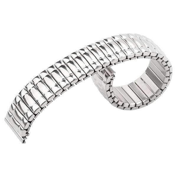 Executive Solid-Link Metal Watchband – Brushed & Polished