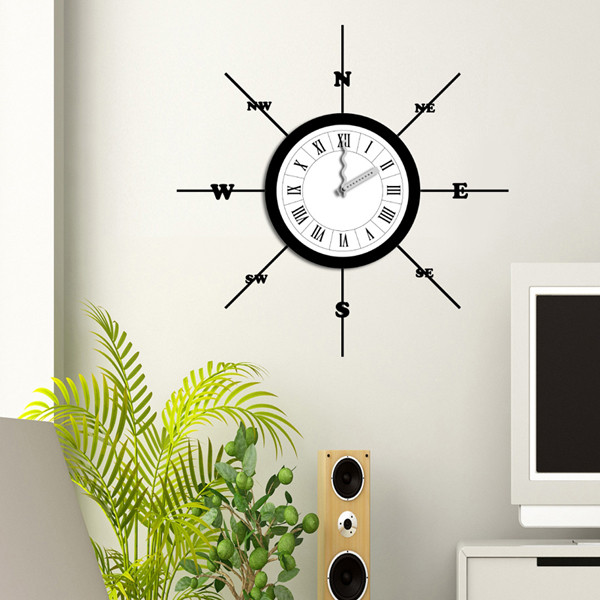 Best Hot Seller Fashion Foreign Design Wall Sticker Clock (25*25 cm) 25A002