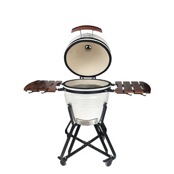 KIMSTONE 21 Inch Homeused Barbeque Grill Outdoor Kitchen Charcoal Ceramic Kamado Griller