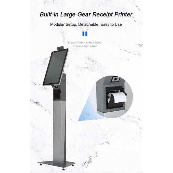 21.5 Inch 1920x1080 Restaurant Ordering Kiosk For Retail Food & Beverage And Healthcare