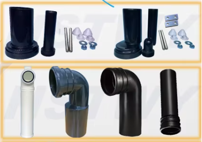 Accessoire de toilette à réservoir d'eau caché, mural, pour toilette arrière, tuyau d'arrivée d'eau de rinçage, tuyau d'entrée, tuyau droit de drainage, tuyau d'évacuation des eaux usées