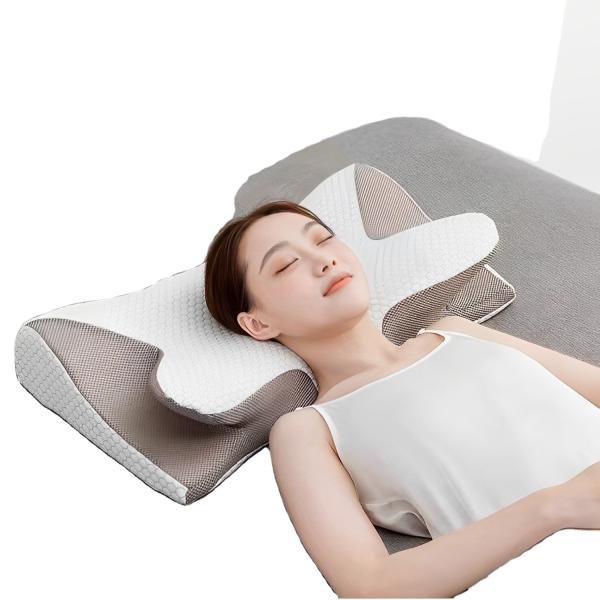 Memory Foam Butterfly Design Neck Protection Slow Rebound Pillow 100% Polyester 80