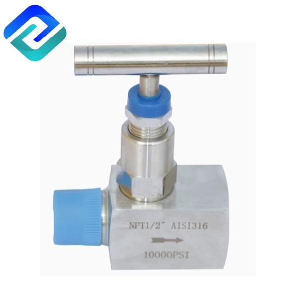 Female 10000 PSI 1 Inch Needle Valve Control Pipeline Channel Cut