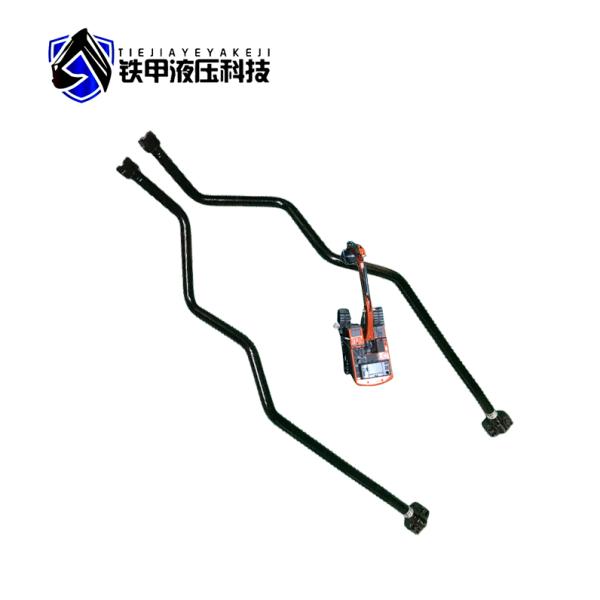 SY135 Tubo de hierro de excavadora con sistema hidráulico distribuidor tubo de rebote y tubo de retorno