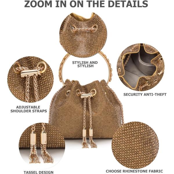 Блинг кристаллический портфель для женщин блестящая сумочка с сцеплением ручная сумка кроссбоди сумка для вечера свадебный бал