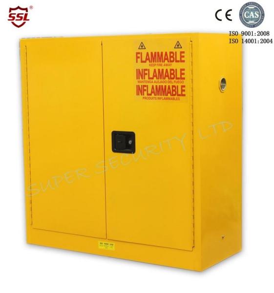 Armários de armazenamento com a porta dois, armários da segurança química de aço frio de armazenamento do material perigoso