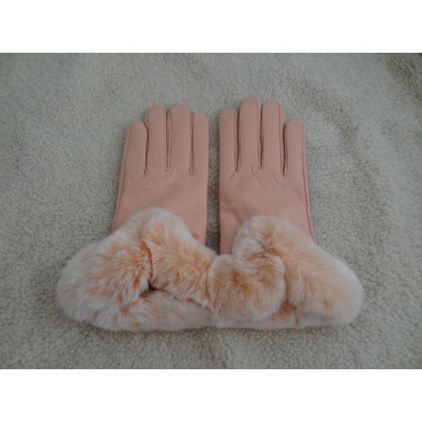 warm-keeping women sheepskin leather gloves