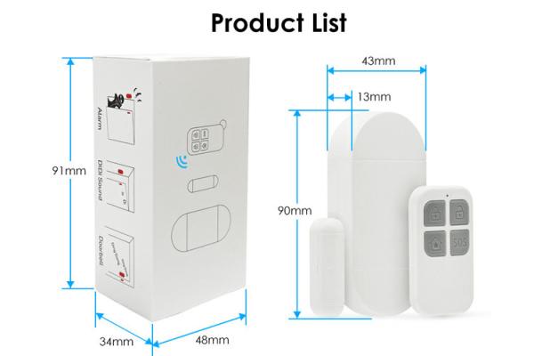 Door Sensor Window Door Magnetic Sensor Alarm Security Safety