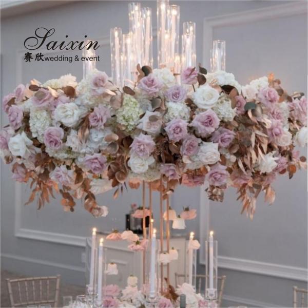 Современный свадебный цветочный стенд кристаллический цветочный столбик