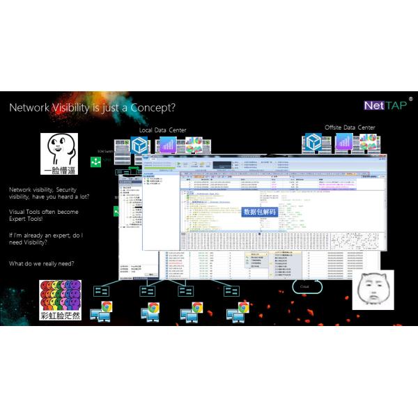 Управление данными движения NetTAP® сырцовое во временах безопасности данных сет