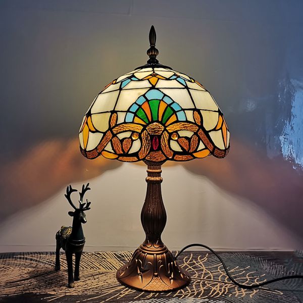30cm Table Lamp E27 Baroque Bedroom bedside light(WH-TTB-61)