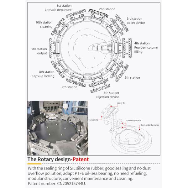 90000pcs/H 3 бурит заключение машины заполнителя капсулы