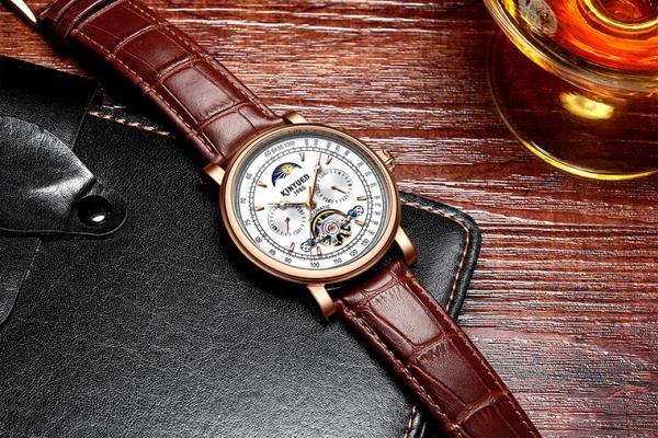 Brand KINYUED Business men watches automatic watch custom logo water resistant watch