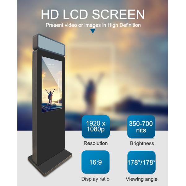 LCD пол 32 дюймов стоя знак дисплея Signage цифров акриловый