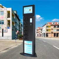 Quiosque de carregamento do cacifo do telefone ereto do estilo com tecnologia rápida da carga