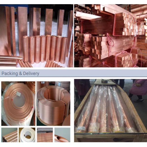 ASTM B152 HL Mirror C11000 Copper Round Bars Dia 3mm To 800mm