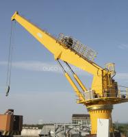 25t 20m Marine Cranes Stiff Boom With rolou o suporte de aço