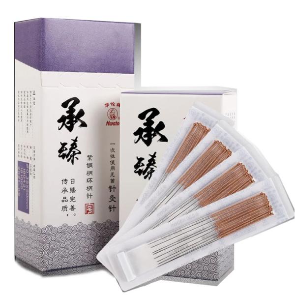 Disposable Sterile Chinese Traditional Hwato Acupuncture Needles with Loop 100pcs/Box