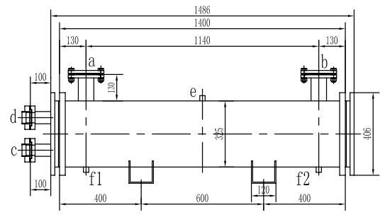 Copper - Nickel Alloy Tube Shell Heat Exchanger Water Cooling Evaporator