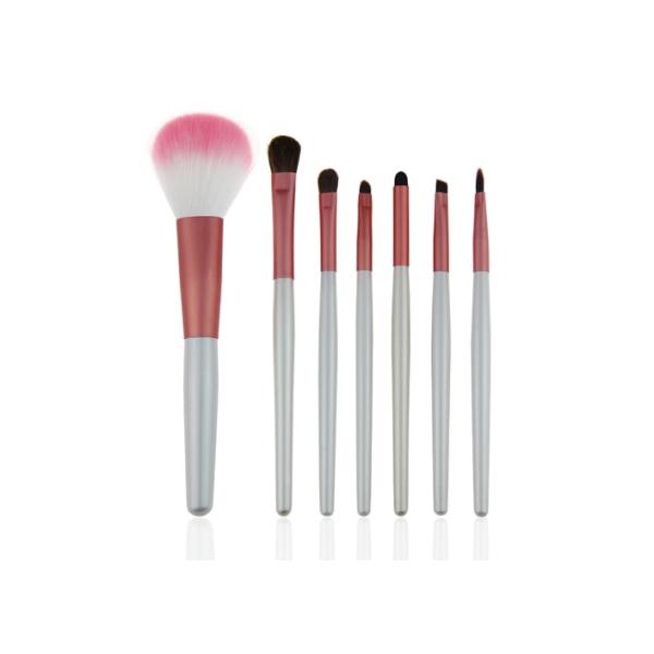 Pink waterproof Bag Makeup Brush Cylinder Including Contour Brush