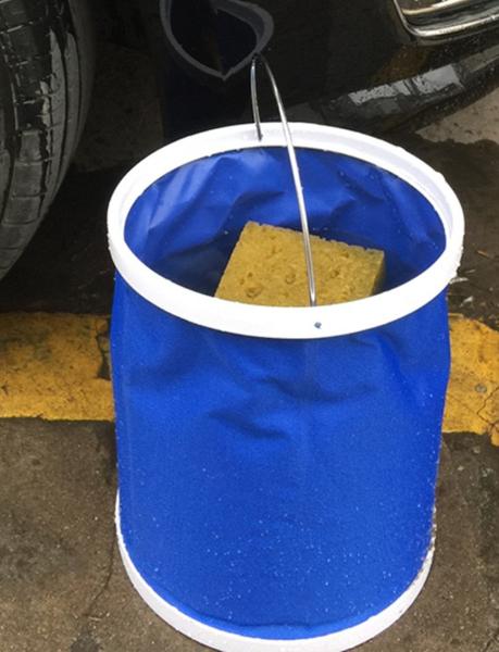 500d PVC Coated Fabric 20L Outdoor Camping Fishing Folding Bucket Car Cleaning Bucket