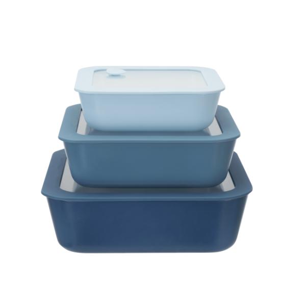 Non Stick Coating Glass Food Container With Vented Glass Lid Easy To Clean