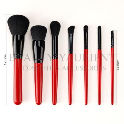 Professional 7Pcs Vegan Cruelty Luxury Makeup Brush Kit Soft Bristles Hair