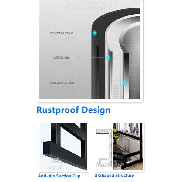 Rectangle ODM Over The Sink Drying Rack 85cm Width 52cm Height