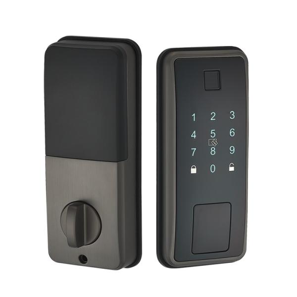 Smart Deadbolt Door Lock Bluetooth Keyless Entry Tuya Digital Fingerprint Wifi