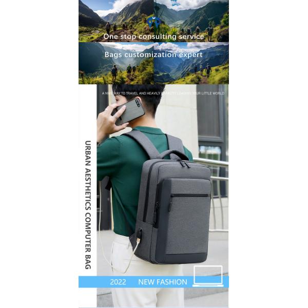 OEM ODM Portable 15.6 Inch Laptop Backpack Oxford smart work rucksack with USB