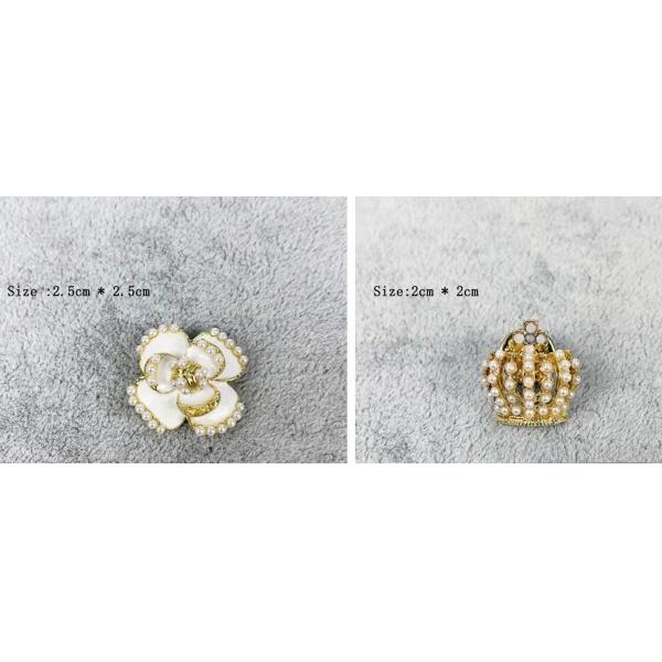 Crown Shaped Mens Diamond Cufflinks Inlaid Pearl Gold Color ODM