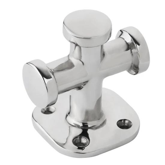 Espejo pulido AISI316 de acero inoxidable de cruz de bollardo de hardware marino