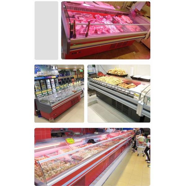 R404a Динамическое охлаждение Дисплей рыбной и морепродуктов Дисплей холодильника для мяса