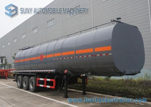 Carbon Steel container semi trailer 45000L 3 Axle Ellipse Shape