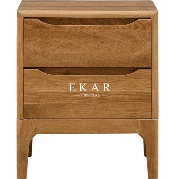 Bedroom Furniture Solid Oak Nightstand Bedside Table