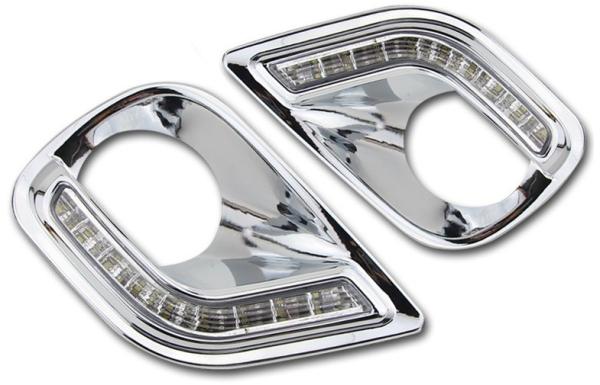 Toyota RAV4 2013 2014 2015 Luzes de dia LED Carro LED DRL Luz de dia