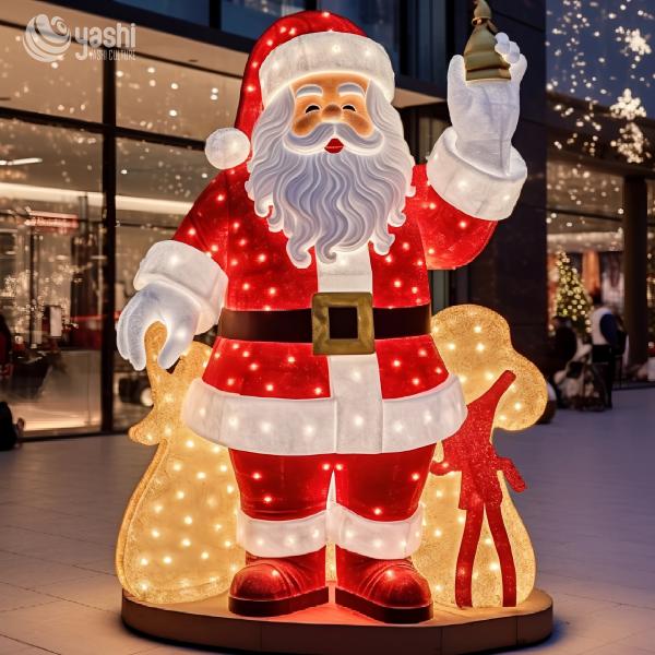 Santa Claus Lighting Large Christmas Lanterns Customizable 180CM