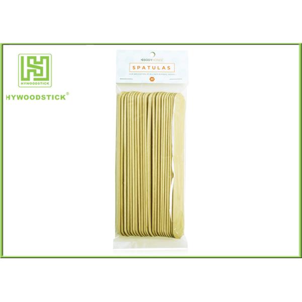 Natural Color Wooden Waxing Spatulas Mini Tongue Depressors For Hospital