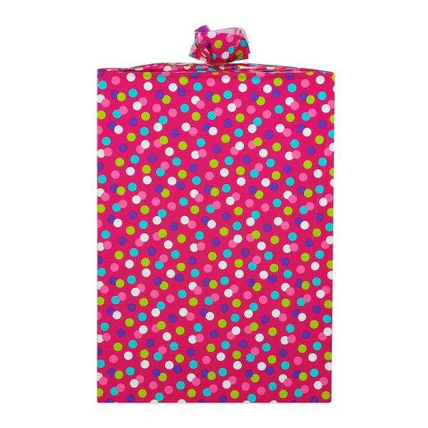 O papel de embrulho plástico colorido do projeto do feriado do Natal ensaca enorme/gigante/X grandes com etiqueta