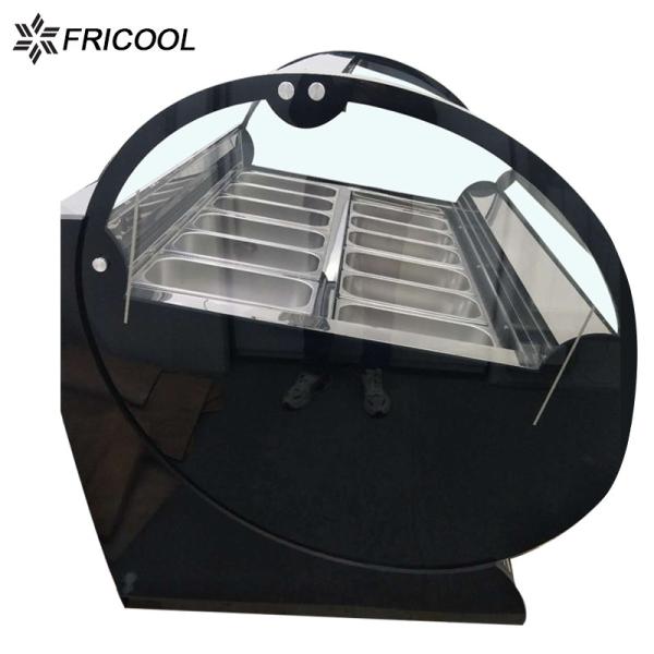 Fricool SN.N Table Top Ice Cream Display Dipping Freezer 600L