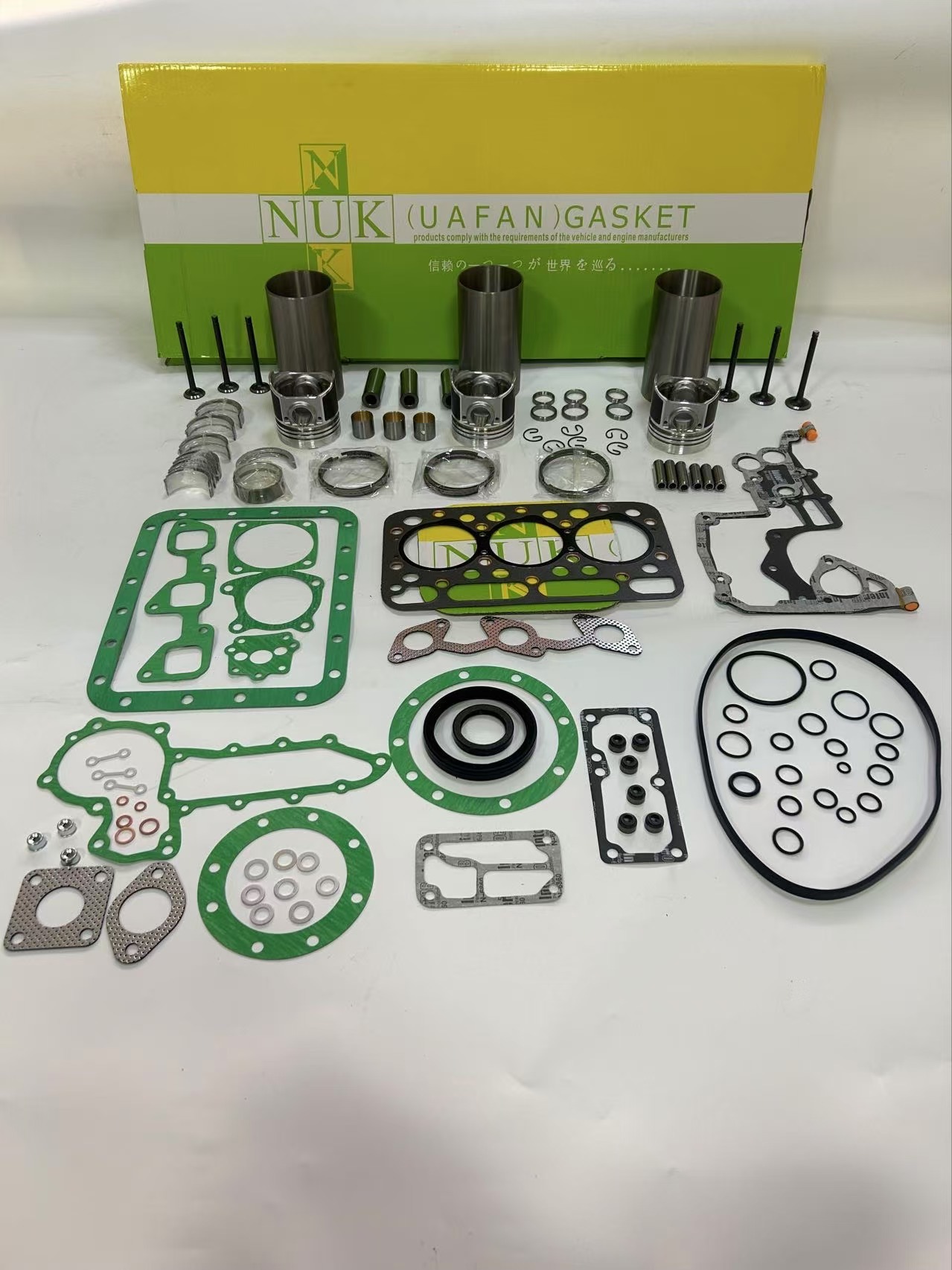 Kubota D1403 Engine Overhaul Rebuild Kit Piston Liner Bearing Gasket Set