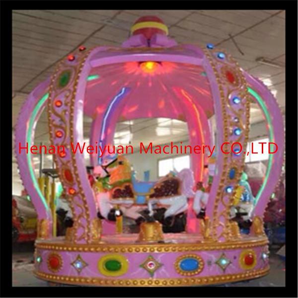 indoor amusement ride 6 seats carousel horse sale